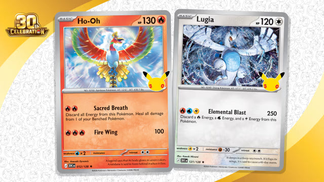 Get a Sneak Peek at Lugia and Ho‑Oh from Pokémon TCG: 30th Celebration