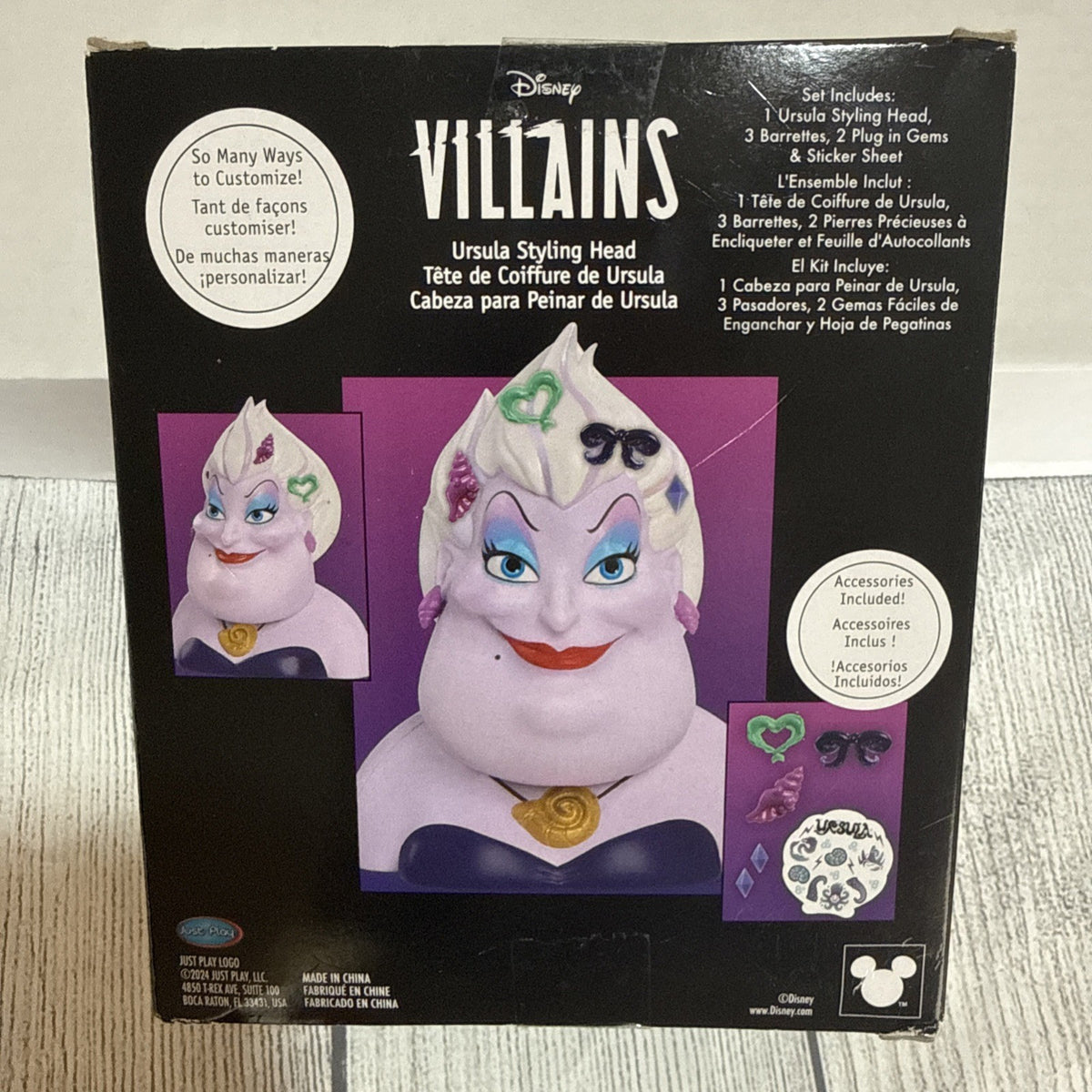 Disney Villains "Ursula" Styling Head, The Little Mermaid (NEW, SHIPS FREE)