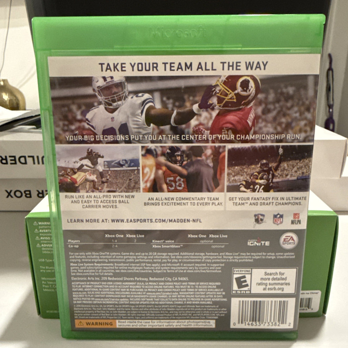 Madden NFL 17 Microsoft Xbox 1 One Complete In Box CIB Tested EA Sports Authenti