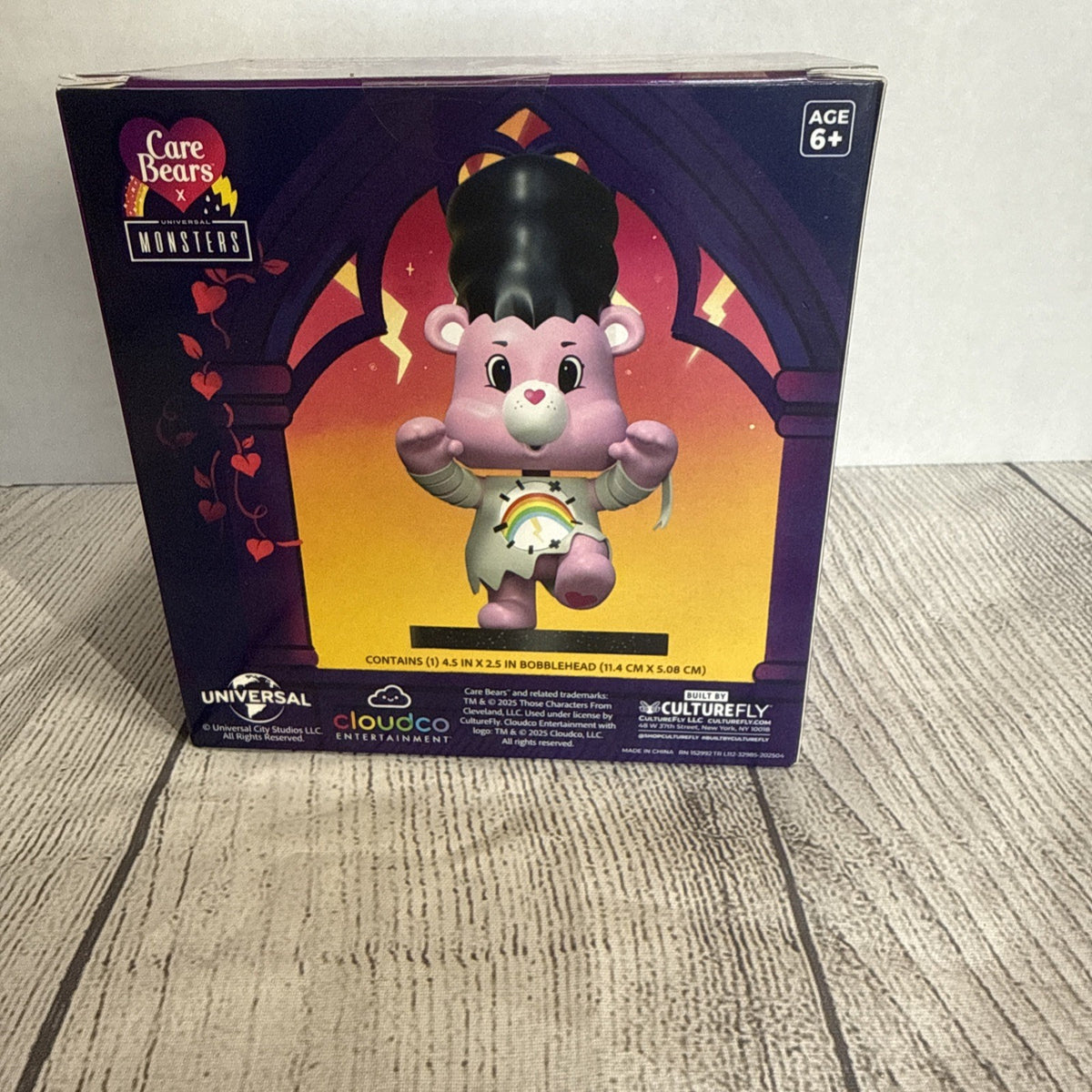 Care Bears X Universal Monsters Cheer Bear As The Bride Of Frankenstein,  NEW 