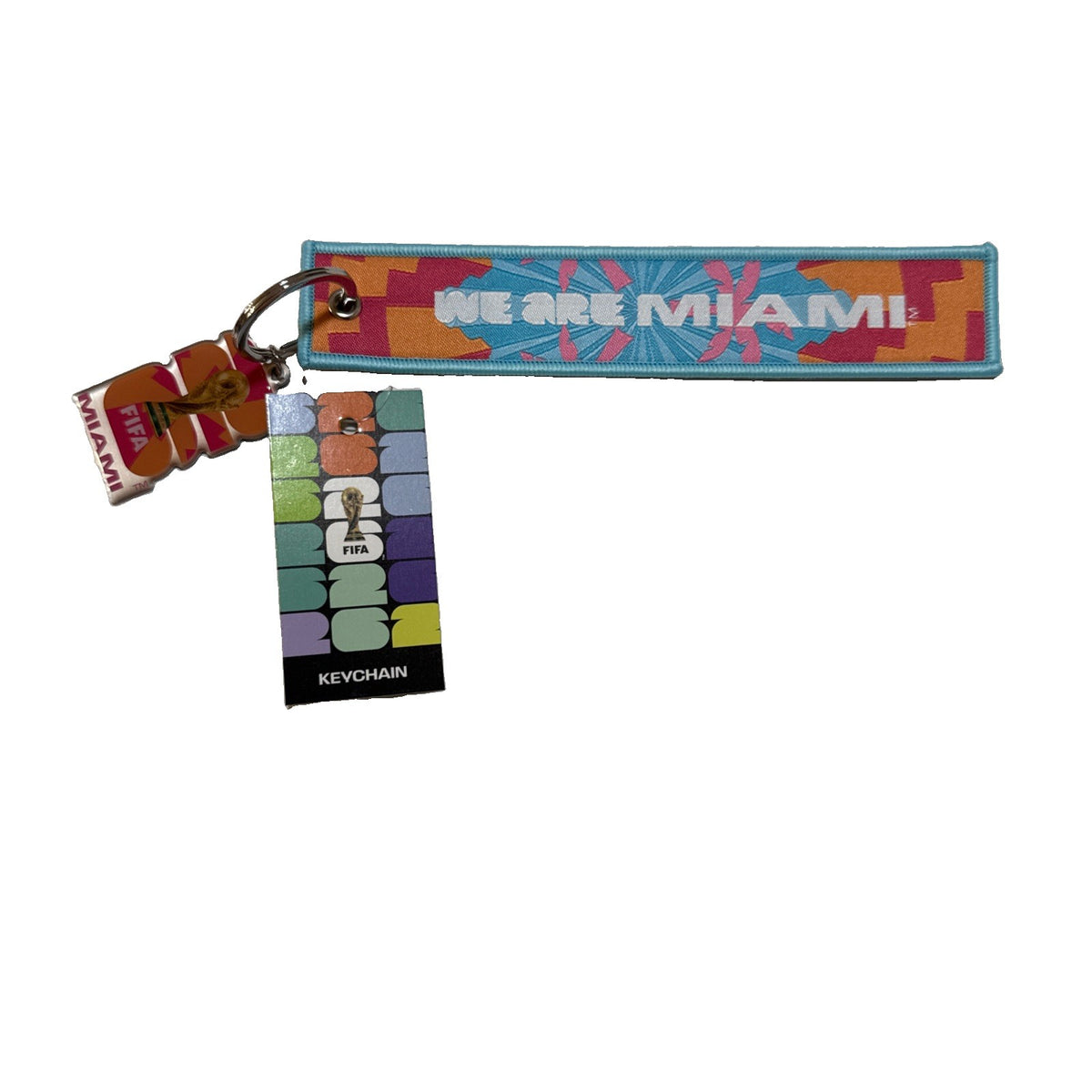 FIFA WORLD CUP 2026 7" WE ARE MIAMI HOST CITY KEY STRAP W/ CHARM