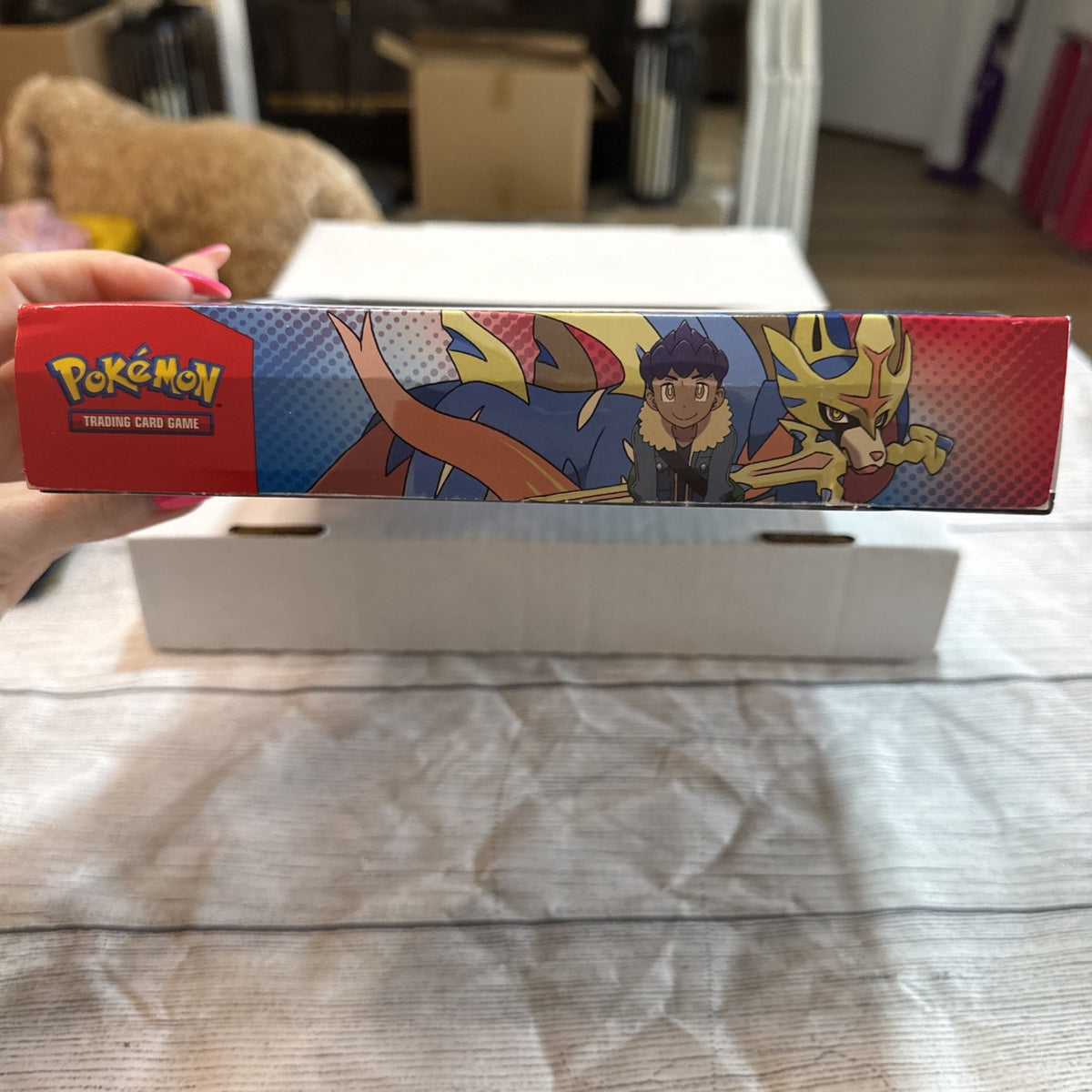 Hop’s Zacian EX Collection Box 4 Booster Packs And Promo Card NEW UNOPENED