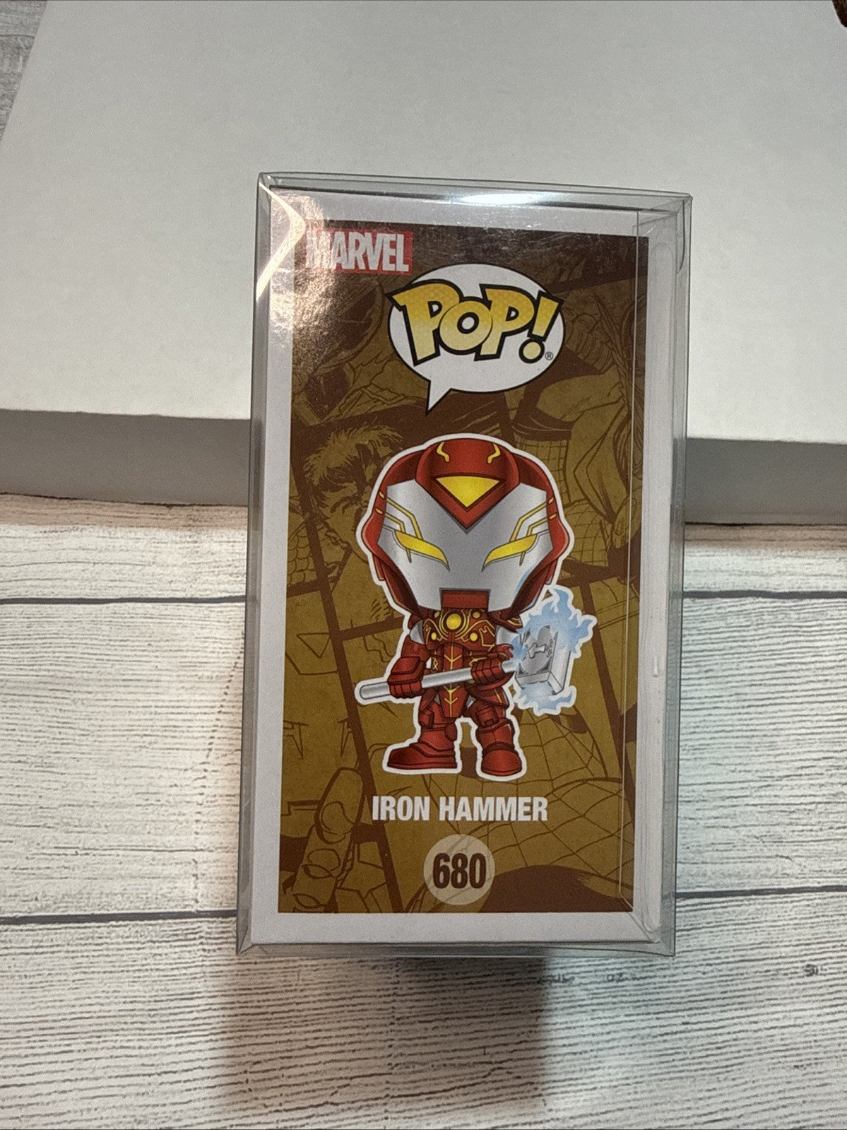 Walgreens EXCLUSIVE Funko POP Infinity Warps Iron Hammer 680 Glow In The Dark!!