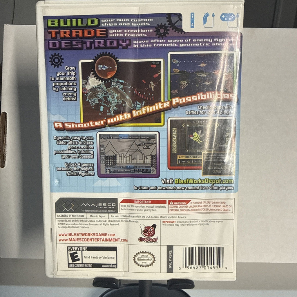 Blast Works: Build, Destroy (Nintendo Wii, 2008) Video Game Complete W/ Manual