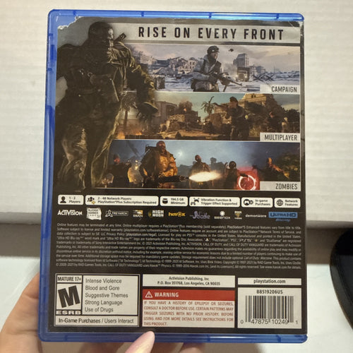 Call of Duty: Vanguard by Activision PS5 Shooter Multiplayer Zombies Campaign