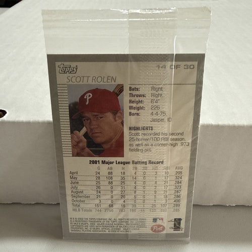2002 POST CERIAL #2 PEDRO MARTINEZ / SCOTT ROLEN Sealed Baseball Cards.