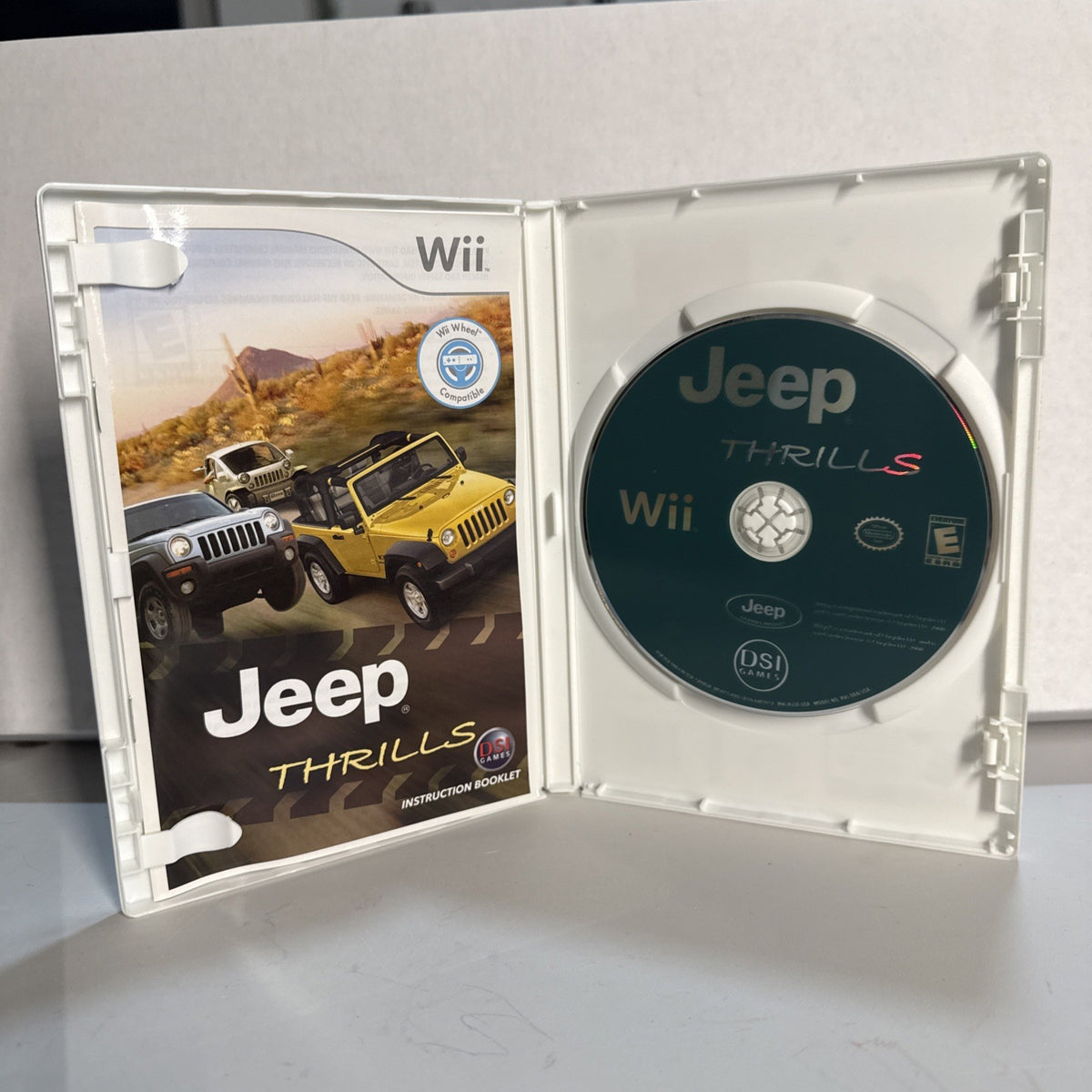 Jeep Thrills (Nintendo Wii, 2008) Original Package And Manual (D) CIB