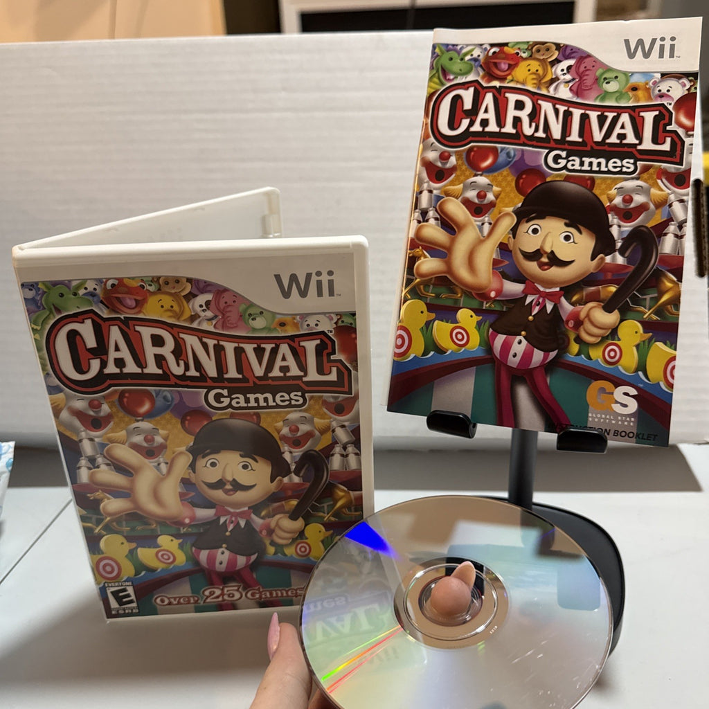 Nintendo Wii Carnival Games Manual Included Multiplayer 2K Play Party E Everyone