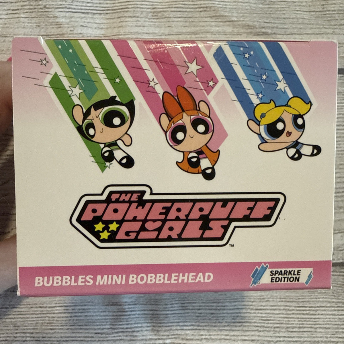 Powerpuff Girls Bubbles Sparkle Edition 2.5"  Figs Mini Bobblehead NIB
