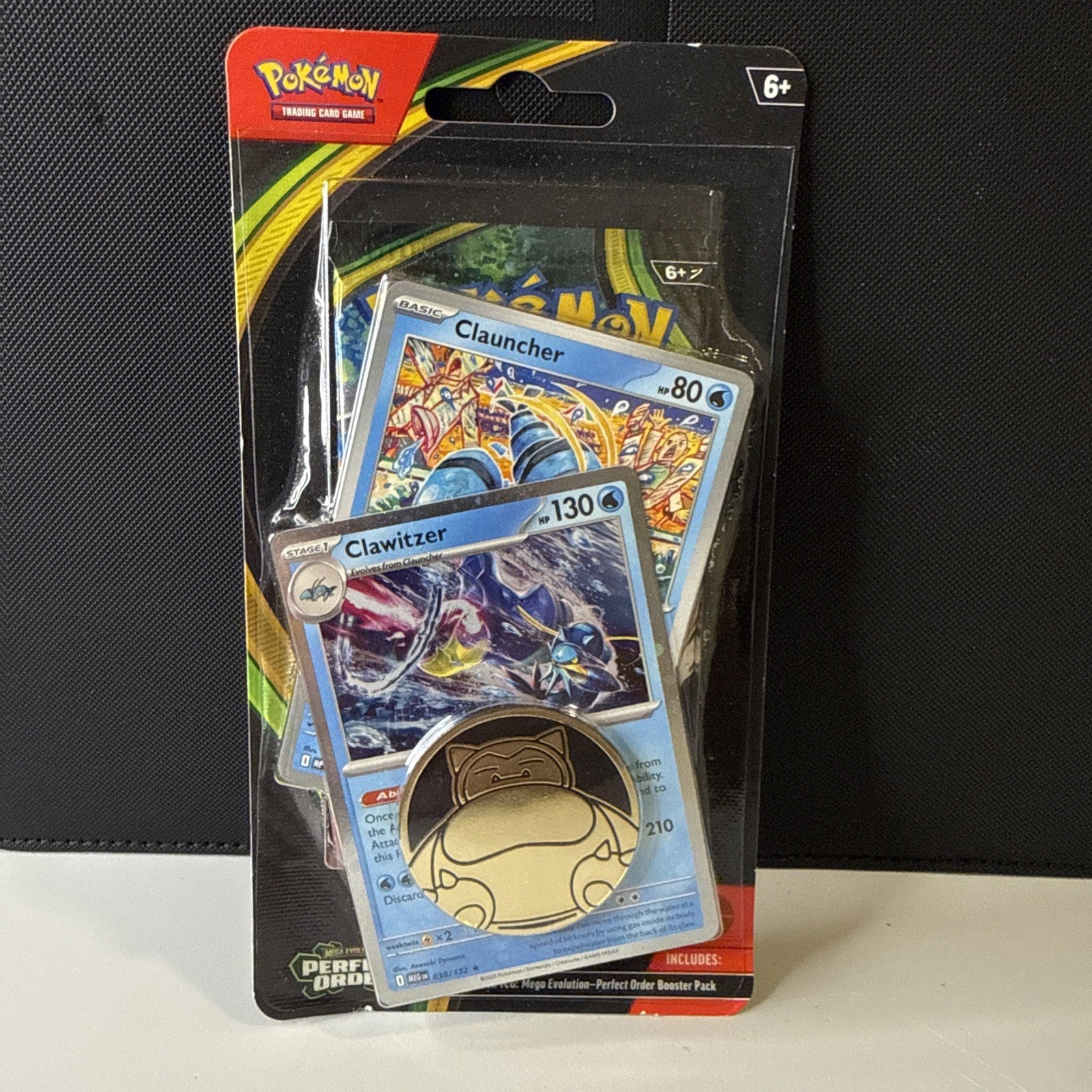 Pokémon Perfect Order Premium Blister [Clawitzer] Cosmos Holo & Coin