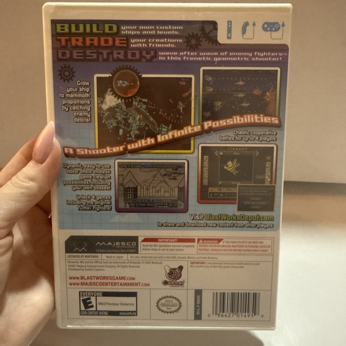 Blast Works Nintendo Wii Complete Edition with Manual