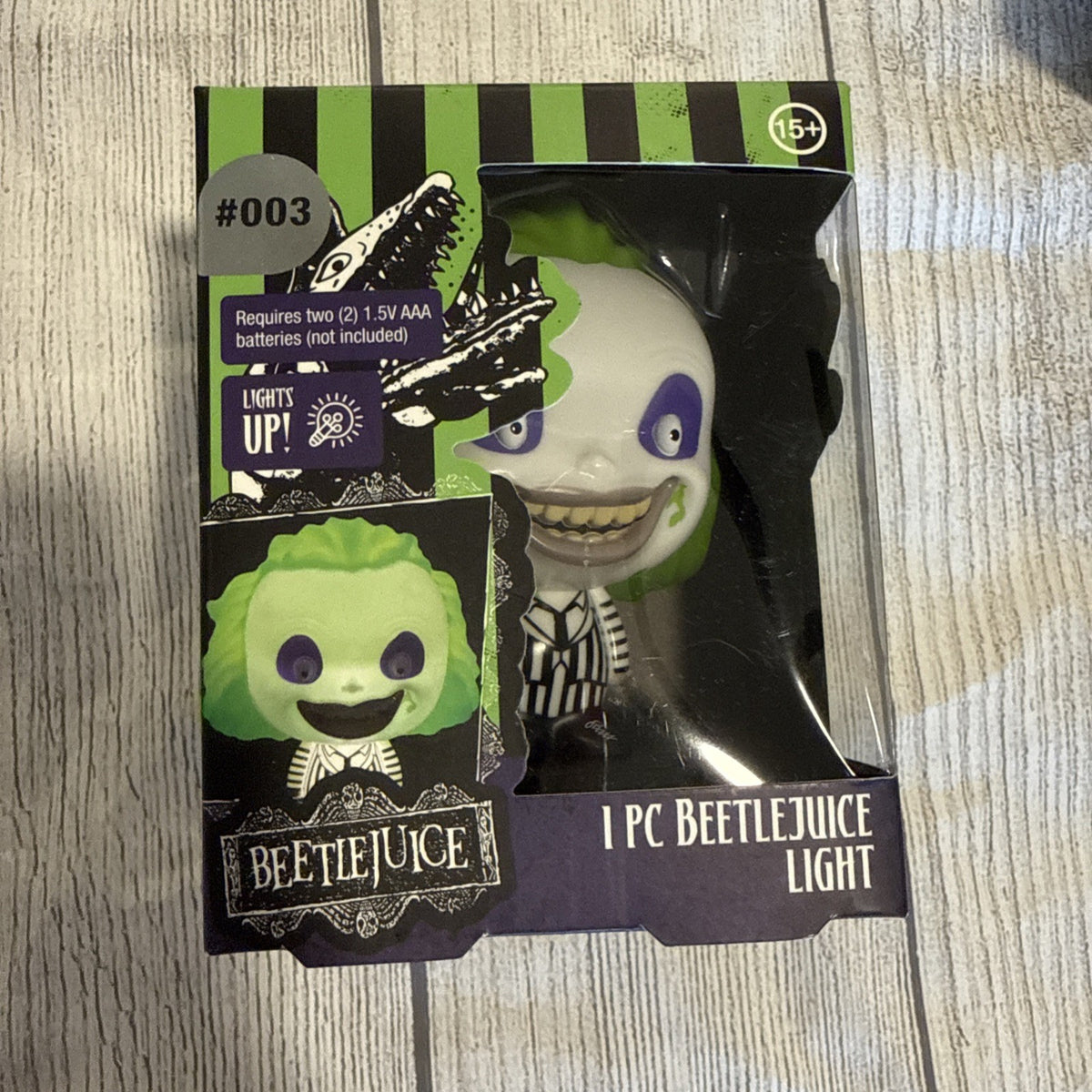 NIB Beetlejuice Halloween Desktop Tabletop Light Lamp Spooky Fun Toy Collectible