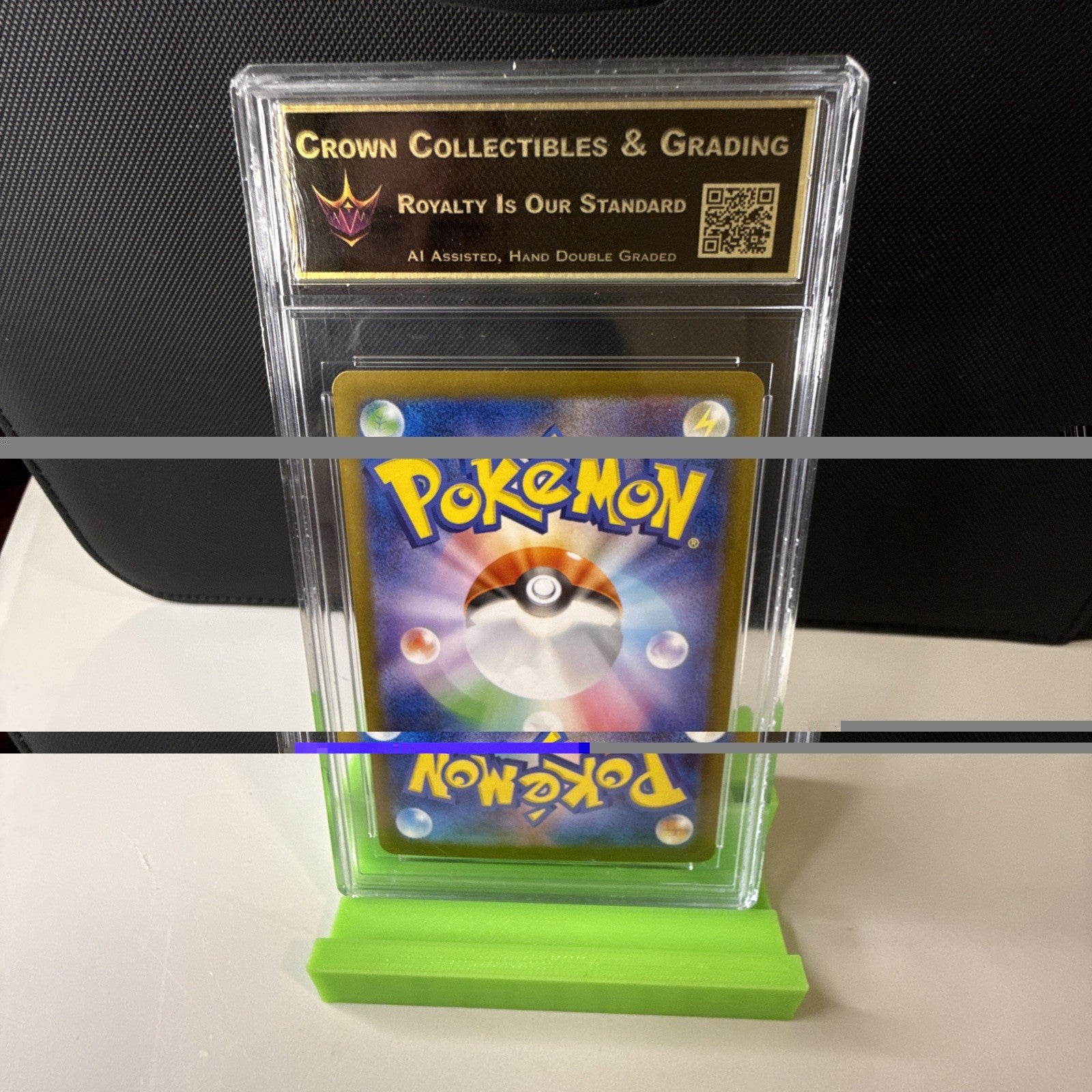 Pecharunt Ex 105/187 SPECIAL ART RARE HOLO CROWN 9.5 GEM MINT AI GRADED