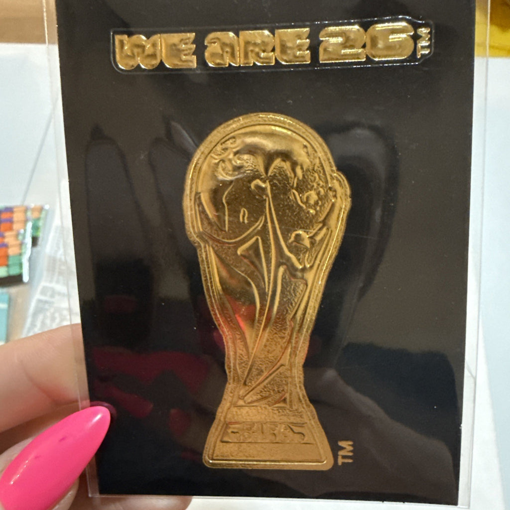 FIFA World Cup 2026 Trophy Sticker Gold Official Licensed Soccer. FAST SHIPPING 