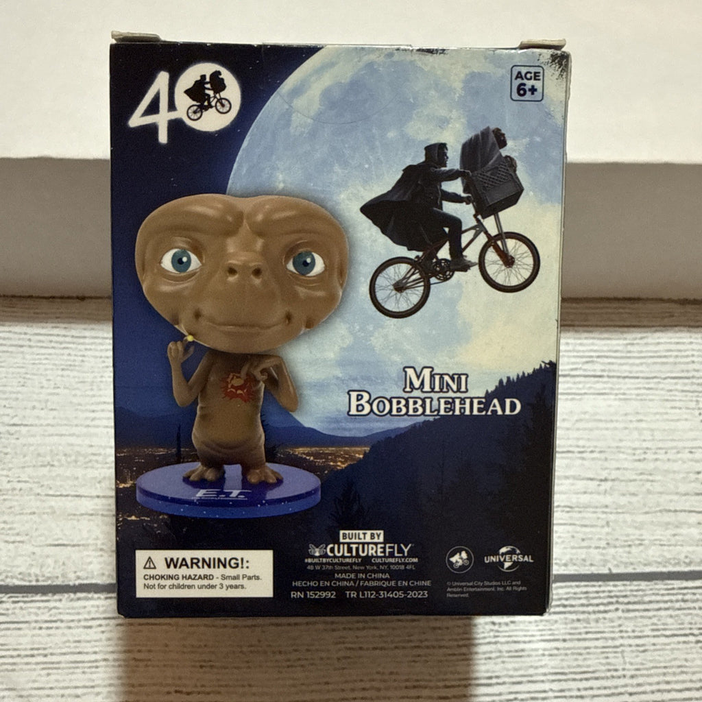 E.T. Extra Terrestrial Mini Bobblehead 40th Anniversary Universal Culturefly 3.5