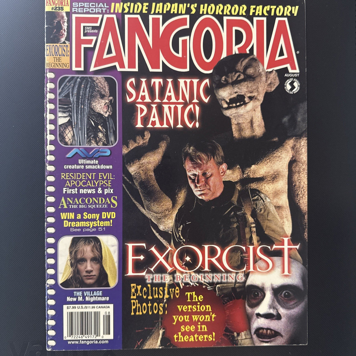 Fangoria Magazine 235 Exorcist The Beginning Cover August 2004 Issue