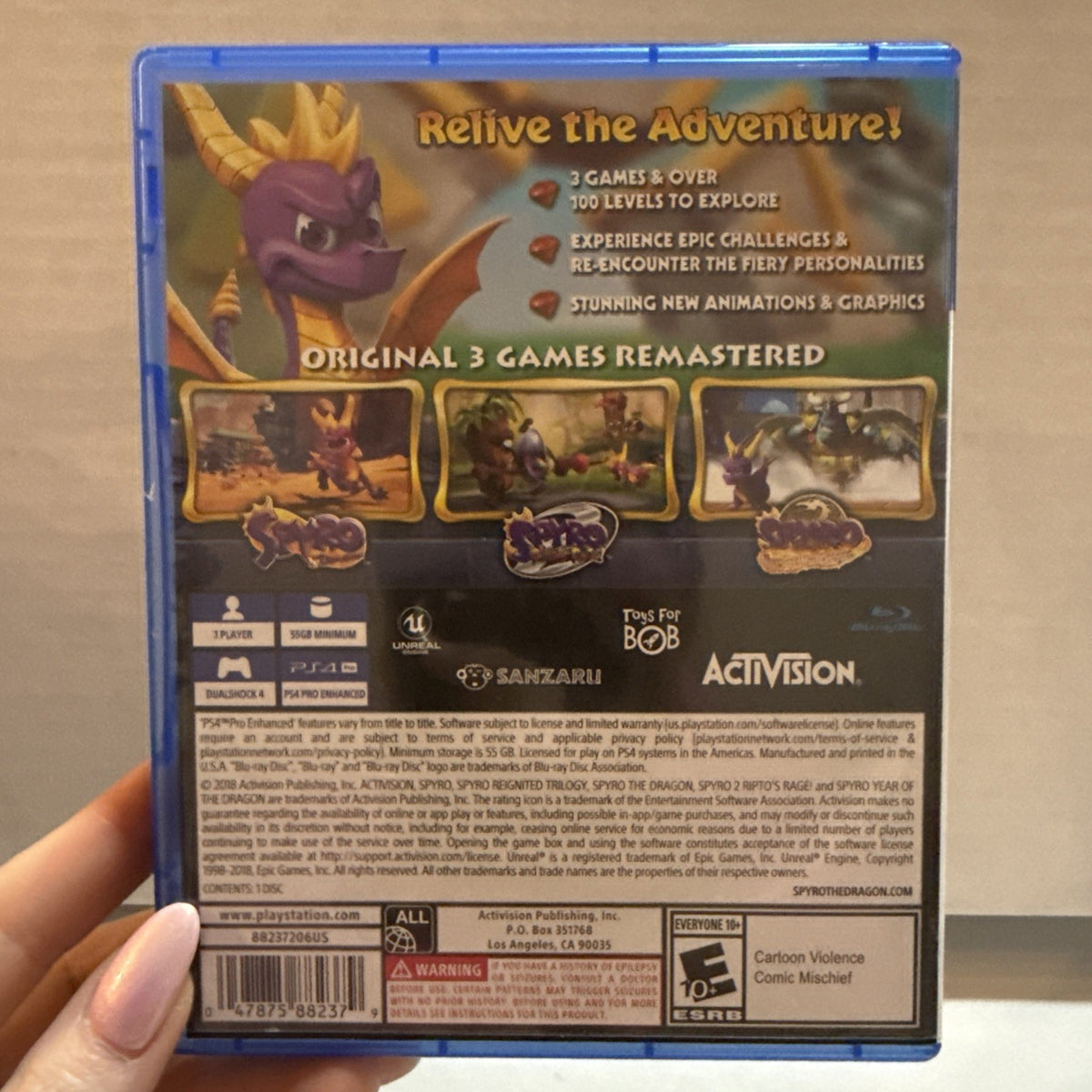 Spyro Reignited Trilogy [ 3 Games in 1 Pack ] (PS4)