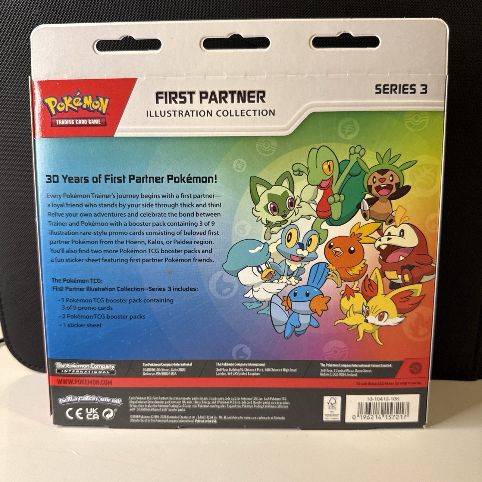 Pokémon TCG First Partner Illustration Collection Series 3 3-Pack Box