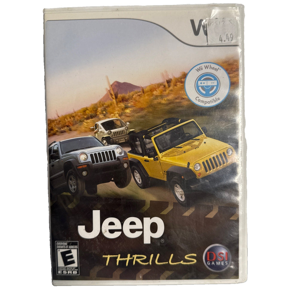 Jeep Thrills (Nintendo Wii, 2008) Original Package And Manual (D) CIB