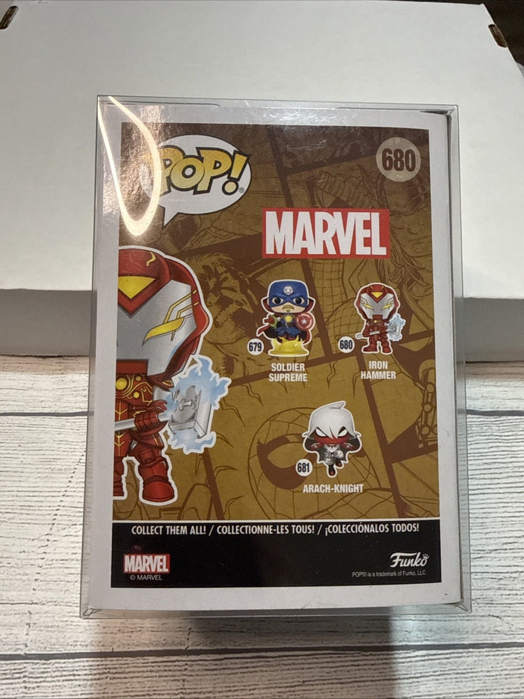 Walgreens EXCLUSIVE Funko POP Infinity Warps Iron Hammer 680 Glow In The Dark!!
