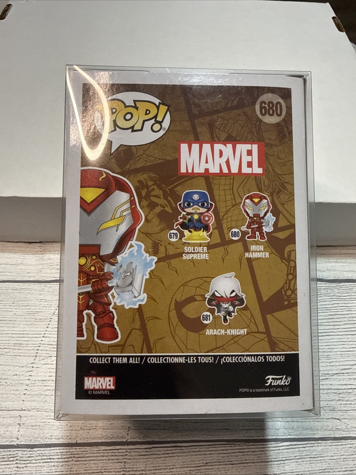 Walgreens EXCLUSIVE Funko POP Infinity Warps Iron Hammer 680 Glow In The Dark!!