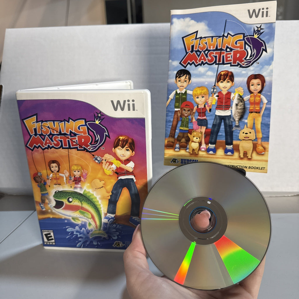 Hudson Fishing Master Nintendo Wii E-Everyone Sports Fishing CIB