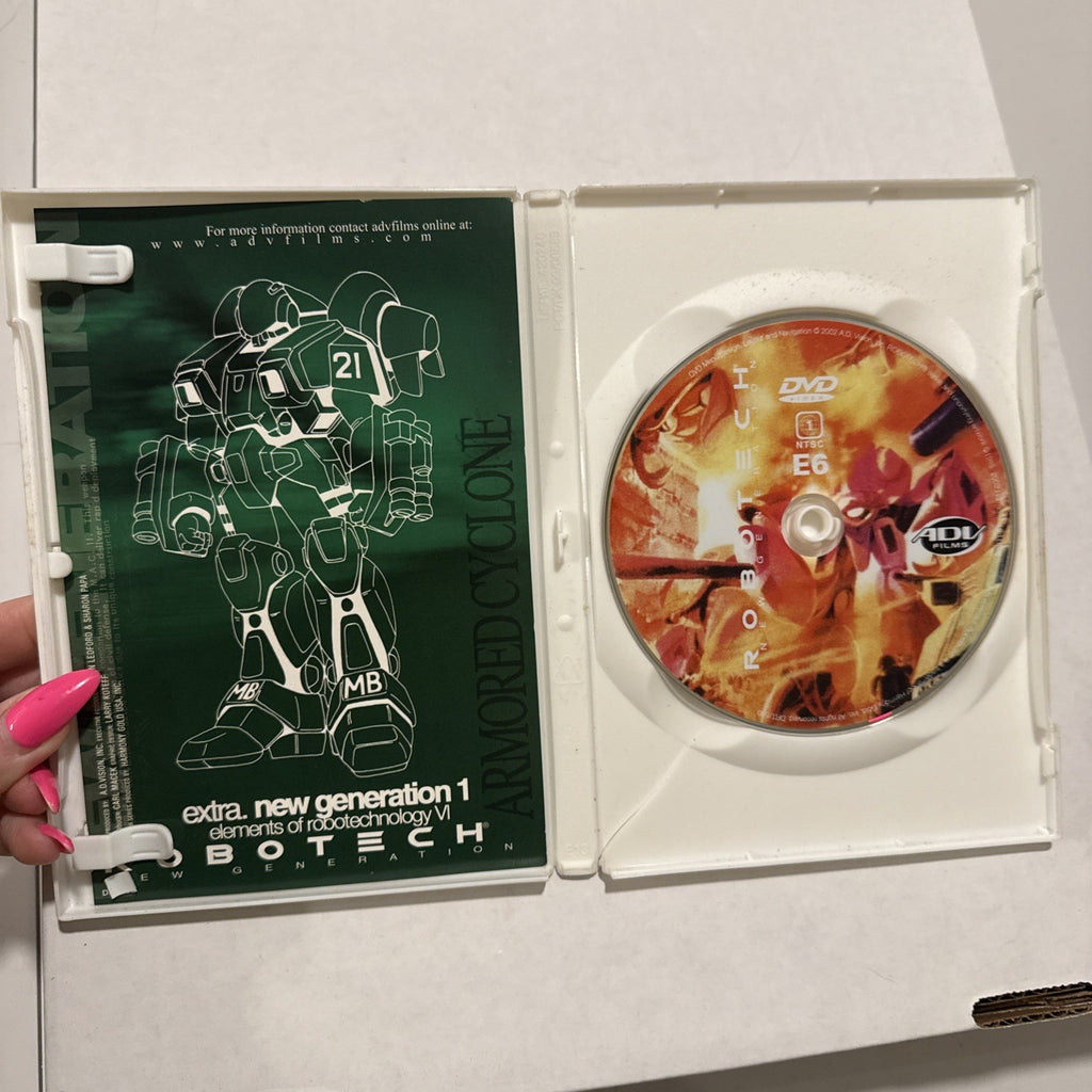 ROBOTECH EXTRA NEW GENERATION 1 ELEMENTS OF ROBOTECHNOLOGY VI DVD WITH INSERT