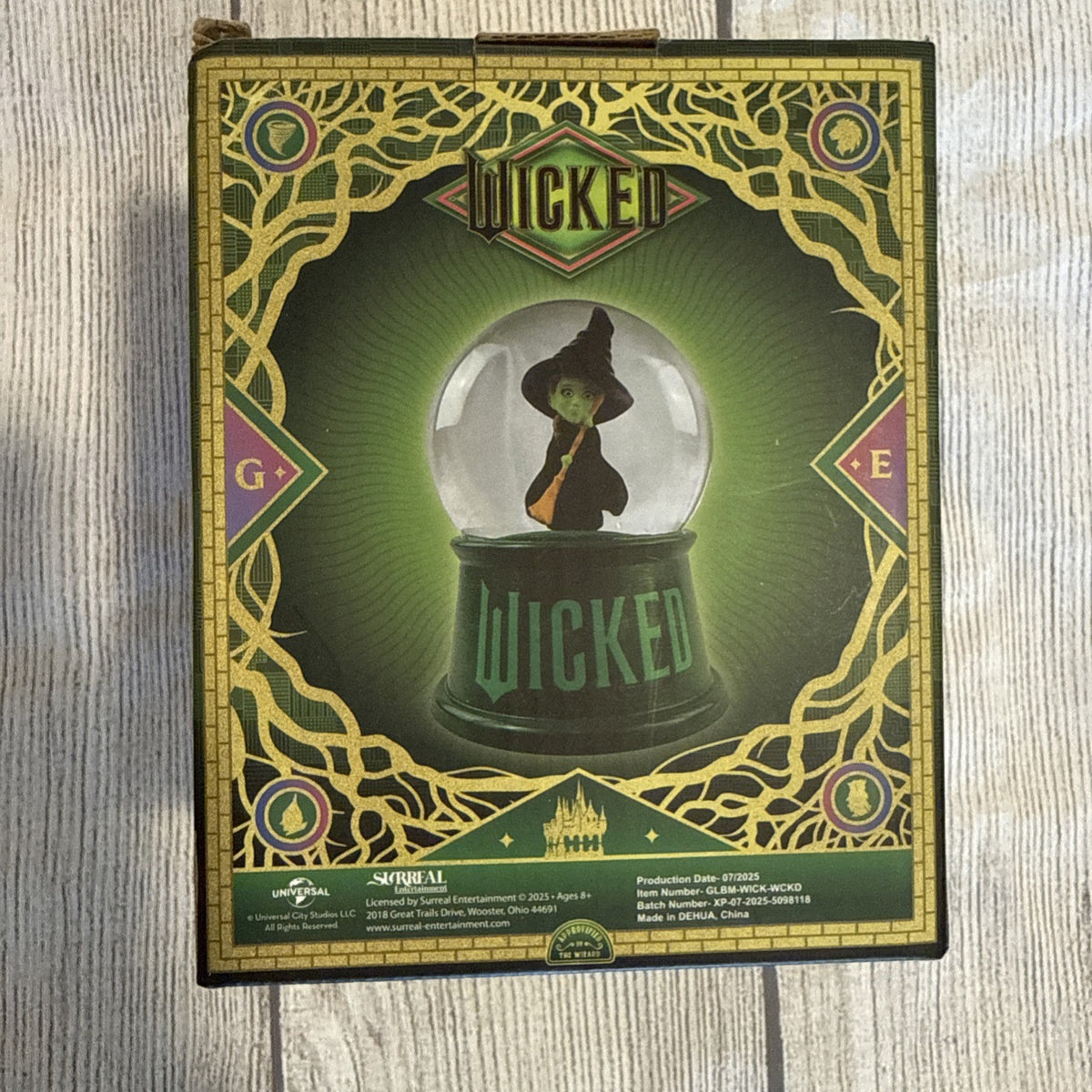 Wicked  The Movie Mini Snow Globe  Bad Witch Elfaba New In Box