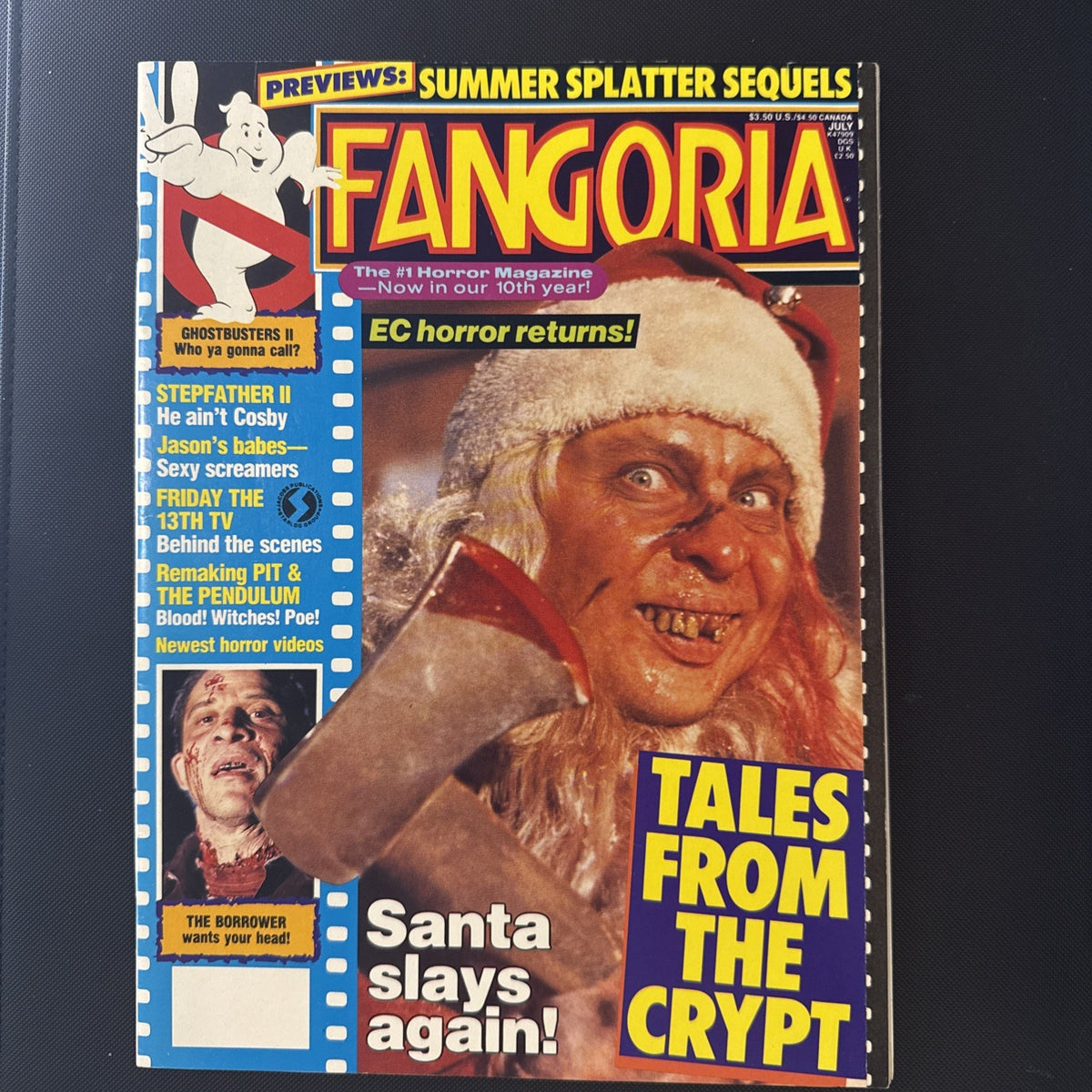 Fangoria #84 July 1989 Tales From The Crypt GHOSTBUSTERS II Swamp Thing The Fly