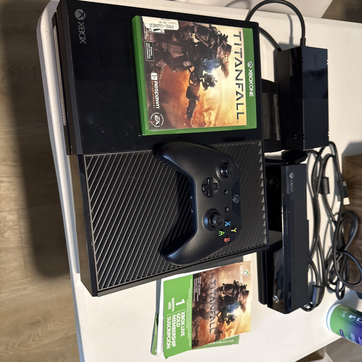 Xbox One Console Titanfall Kinect Bundle 500GB Very Good 5Z Controller And Game