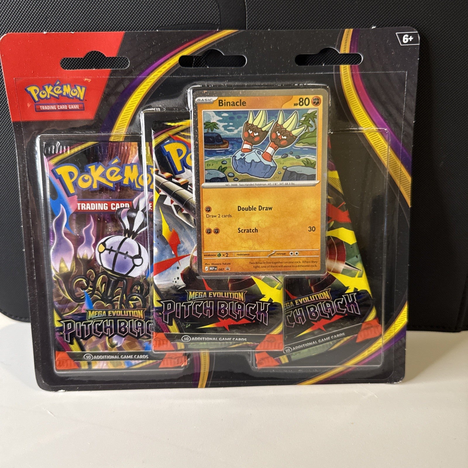 Pokemon TCG Pitch Black 3 Pack Factory Sealed Blister Pack New Factory Sealed