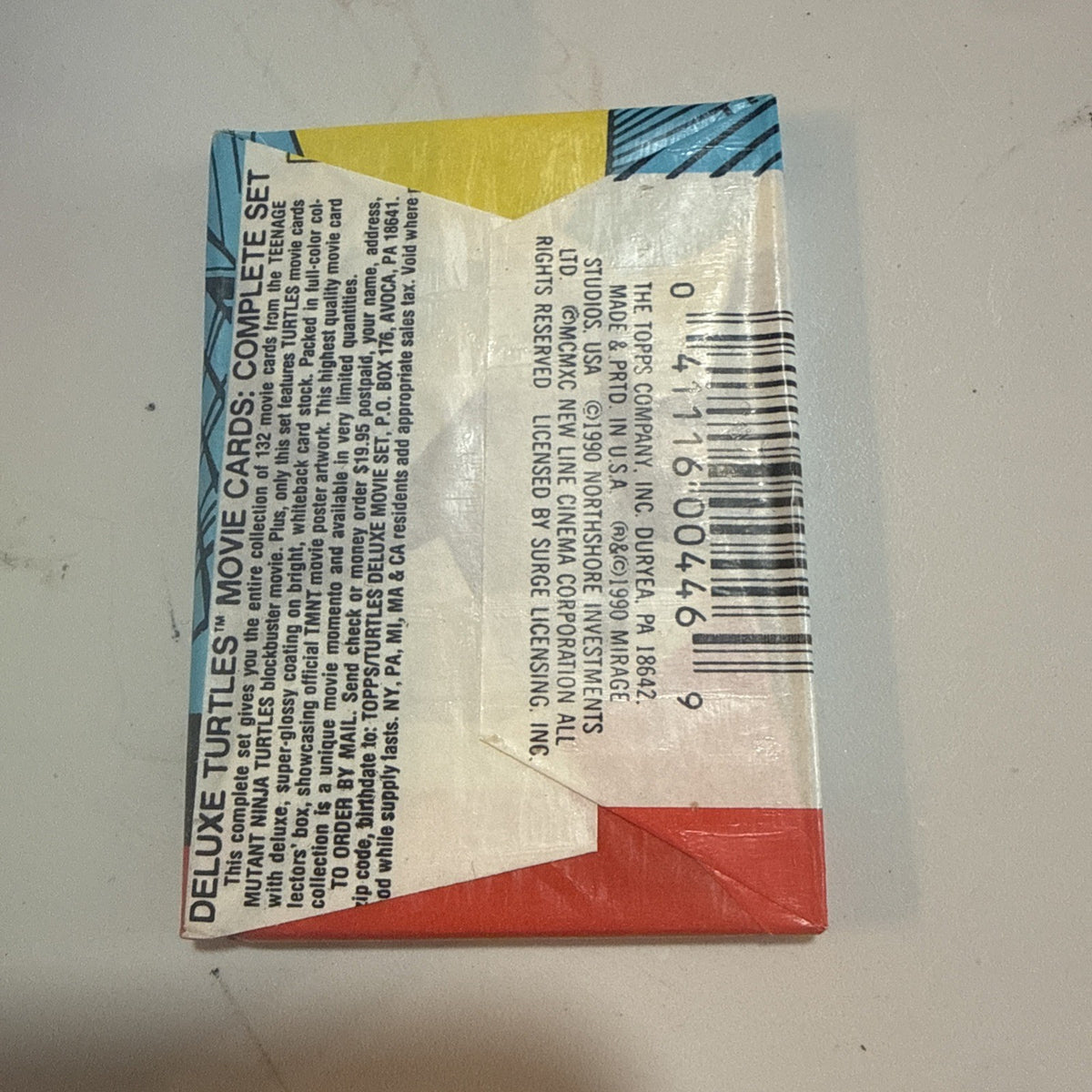 1990 TOPPS TEENAGE MUTANT NINJA TURTLES MOVIE WAX SEALED PACKS CARDS
