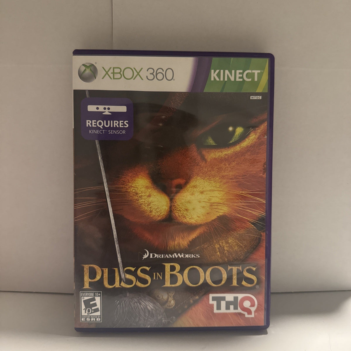 Puss in Boots Microsoft Xbox 360 2011 for Kinect CIB
