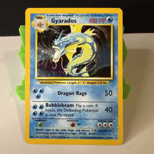 1999 Pokémon TCG Gyarados Base Set 6/102 Holo WOTC [NM-]