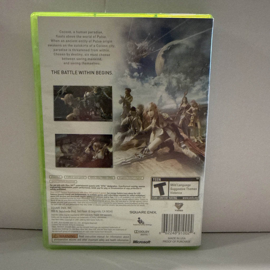 Final Fantasy XIII - 1st Print Edition (Microsoft Xbox 360, 2010) 3 Discs