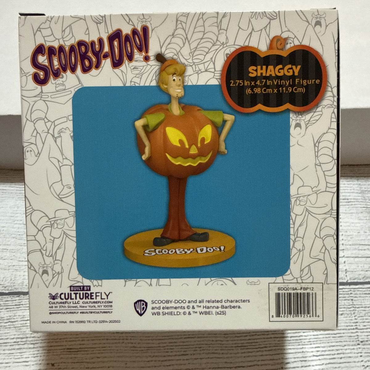Scooby Doo Shaggy Vinyl Figure Halloween Pumpkin Costume 4.5" Culturefly