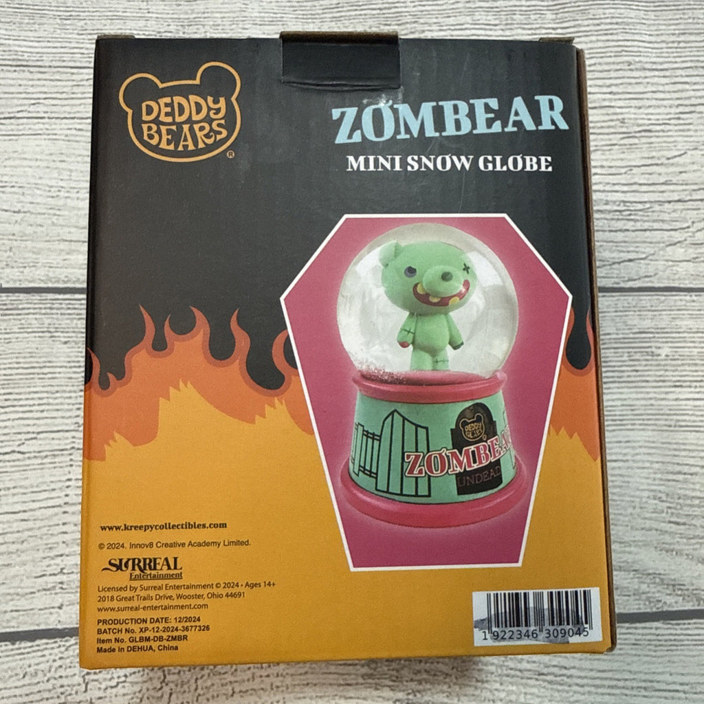 Deddy Bears Zombiebear Mini Snow Globe New Surreal Entertainment