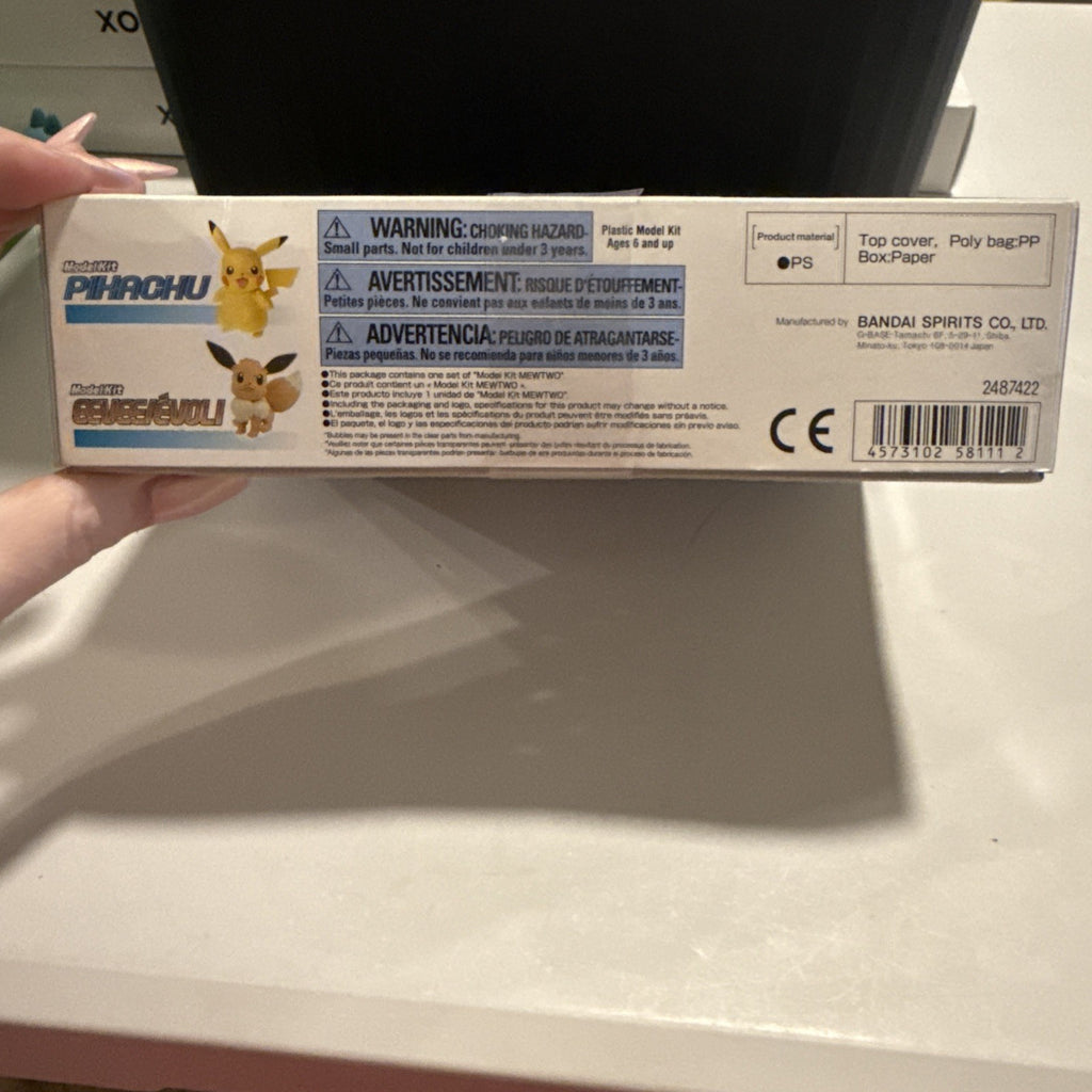 Bandai Spirits Pokémon Mewtwo Model Kit Unassembled No Glue/No Painting Age 6+