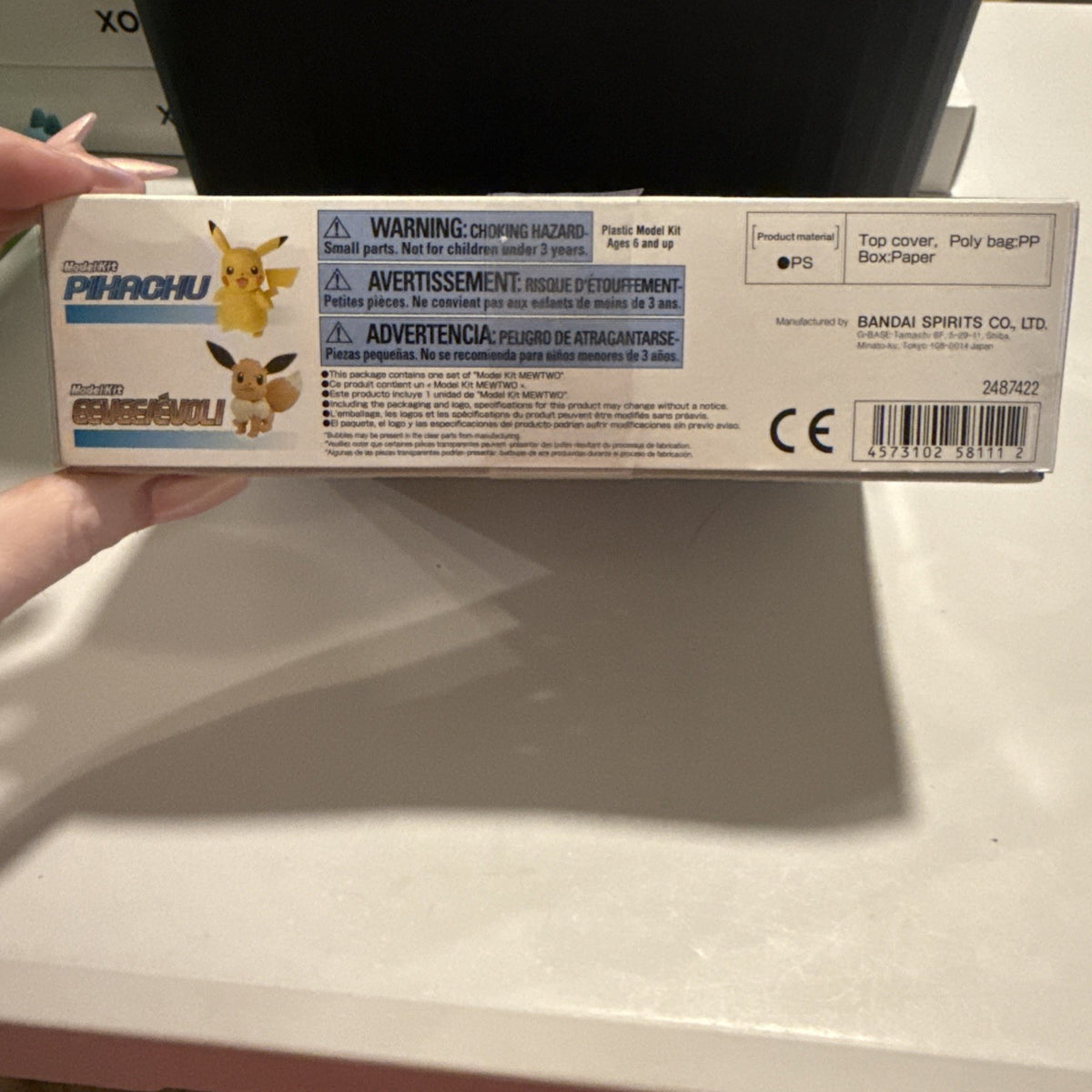 Bandai Spirits Pokémon Mewtwo Model Kit Unassembled No Glue/No Painting Age 6+