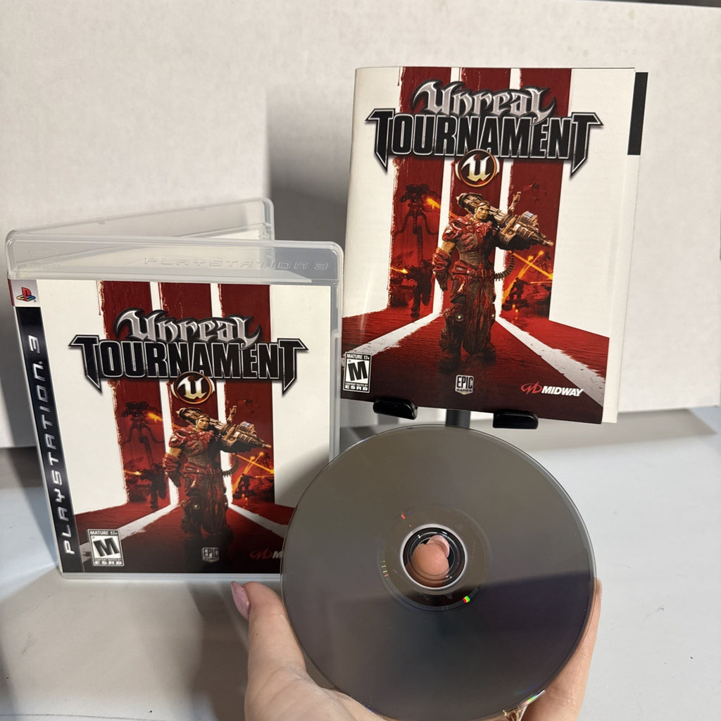 UNREAL TOURNAMENT 3 (Sony PlayStation 3, 2007) RATED "M" EPIC GAMES W/MANUAL