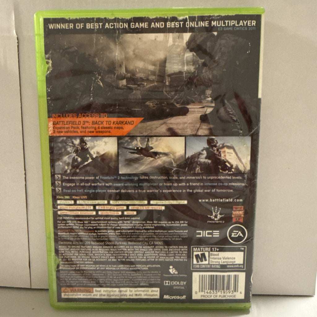 battlefield 3 limited edition xbox 360 