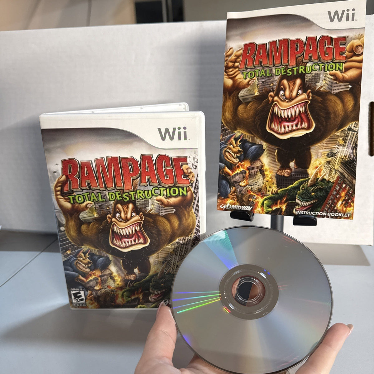 Rampage: Total Destruction (Nintendo Wii, 2006) Complete w/ Manual - Tested
