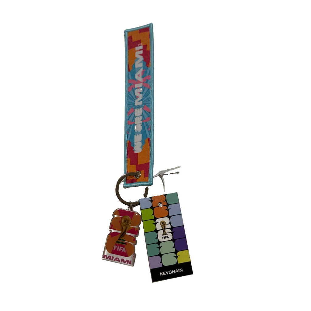 FIFA WORLD CUP 2026 7" WE ARE MIAMI HOST CITY KEY STRAP W/ CHARM