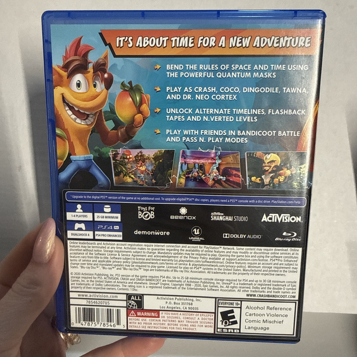 Crash Bandicoot 4: It's About Time (Sony PlayStation 4 PS4, 2020)