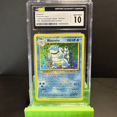 Blastoise 003/034 Trading Card Game Classic Holo CGC 10 English Pokémon TCG
