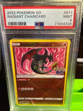 2022 POKEMON GO #011 RADIANT CHARIZARD PSA 9
