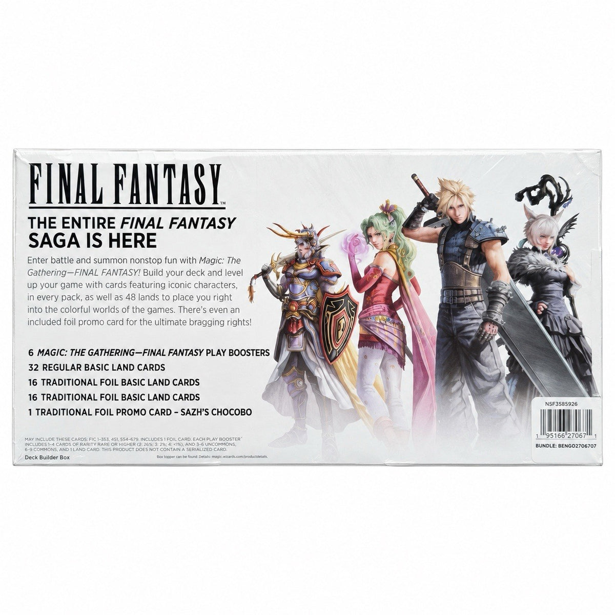 Magic: The Gathering Final Fantasy Deck Builder Box Kit 6 Play Boosters 48 Cards