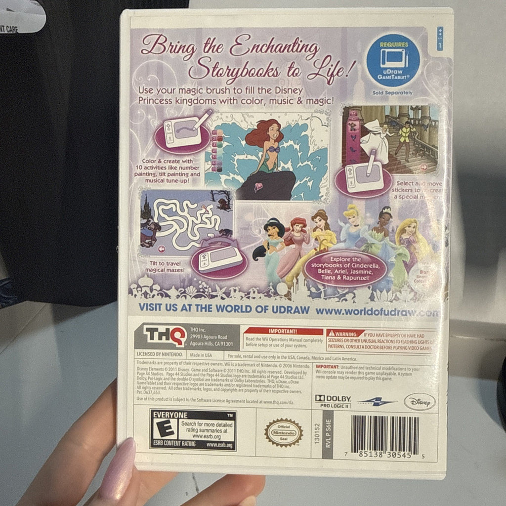 Disney Princess: Enchanting Storybooks uDraw (Nintendo Wii) CIB COMPLETE