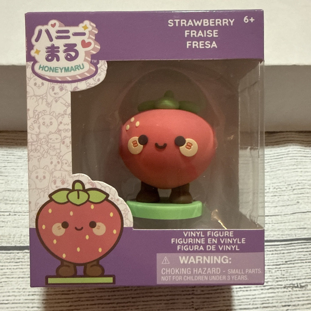 Honeymaru Strawberry/Fraise Vinyl Figure Red/Green Standing Figurine 6+