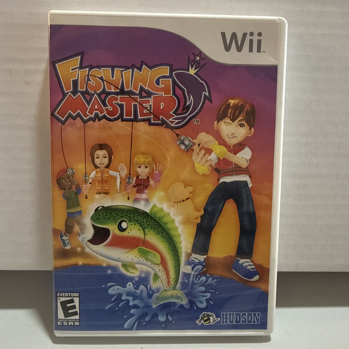 Hudson Fishing Master Nintendo Wii E-Everyone Sports Fishing CIB